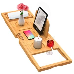 Expandable Bath Caddy Tray for Most Tubs