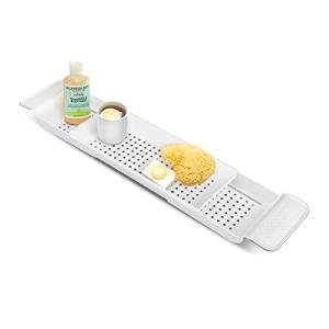 Adjustable Bathtub Caddy Tray for Candles & Phones