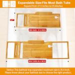 Expandable Bath Caddy Tray for Most Tubs