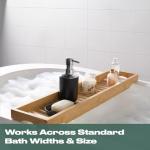 Bamboo Bath Caddy and Spa Organizer Shelf