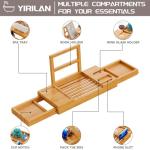 Expandable Bathtub Tray Caddy for Couples