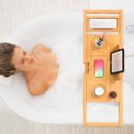 Expandable Bath Caddy Tray for Most Tubs