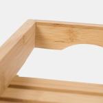 Bamboo Bath Caddy and Spa Organizer Shelf