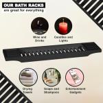 Bamboo Bath Caddy Tray for Tidy Bathrooms