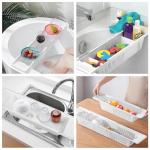 Adjustable Bathtub Caddy Tray for Storage