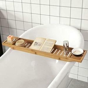 Bamboo Bath Tub Rack & Organizer for Spa Days
