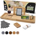 Wooden Bath Tray with iPad & Phone Holder