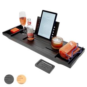 Stylish Bathtub Caddy Tray for Relaxation
