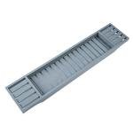 Vencier Grey Bamboo Bath Tub Storage Rack