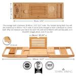 Wooden Bath Tray with iPad & Phone Holder