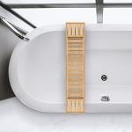 Bamboo Bathtub Caddy Tray for Relaxation