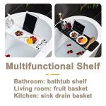 Expandable Bath Shelf Caddy Tray Organizer (White)