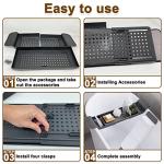 Expandable Bath Shelf Caddy Tray Organizer (White)