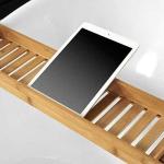 Bamboo Bath Tub Rack & Organizer for Spa Days
