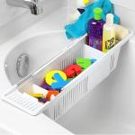 Adjustable Bath Caddy Tray for Bathtub Storage