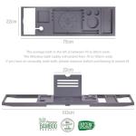 Extendable Bamboo Bath Tray with Wine Glass Holder