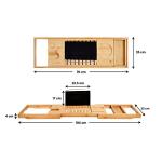 Extendable Bamboo Bath Caddy for Relaxing Soaks