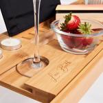 Extendable Bamboo Bath Caddy for Relaxing Soaks