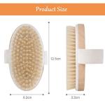 Natural Bristle Body Brush for Exfoliation and Massage