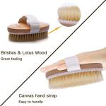 Ithyes Natural Bristle Dry Brush for Exfoliation