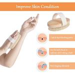 Natural Bristle Body Brush for Exfoliation and Massage