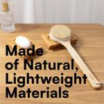 Bamboo Body & Back Brush with Long Handle