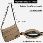 JAKAGO Canvas Messenger Bag for Travel and Everyday Use