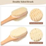 Double-Sided Back Scrubber with Long Handle