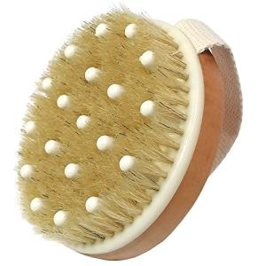Natural Bristle Body Brush for Exfoliation and Circulation
