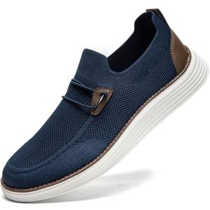 Men's Lightweight Slip-On Loafers in Dark Blue