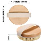 Natural Bristle Body Brush for Exfoliation and Circulation