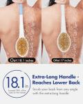 Back Scrubber Body Shower Brush with Long Handle