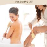 Double-Sided Back Scrubber with Long Handle