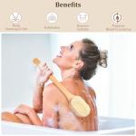 Double-Sided Back Scrubber with Long Handle