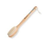Double-Sided Wooden Back Scrubber with Bristles