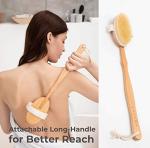 Natural Bristle Dry Brushing Body Brush Set
