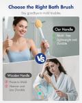 Back Scrubber Body Shower Brush with Long Handle