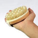 Natural Bristle Body Brush for Exfoliation and Circulation