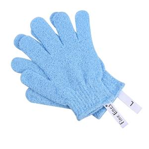 Exfoliating Shower Gloves - Blue Body Scrub