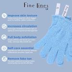 Exfoliating Shower Gloves - Blue Body Scrub