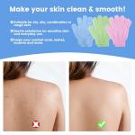 Bamboo Exfoliating Shower Gloves - 6 Pack