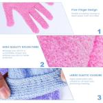 Bamboo Exfoliating Shower Gloves - 6 Pack