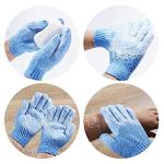 8-Pack Bamboo Exfoliating Gloves for All Ages