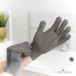 Exfoliating Bamboo Glove Scrubber - Grey