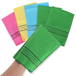 Molain 5Pcs Dual-Sided Exfoliating Washcloth Set