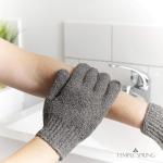 Exfoliating Bamboo Glove Scrubber - Grey