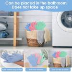Bamboo Exfoliating Shower Gloves - 6 Pack