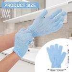 Bamboo Exfoliating Shower Gloves - 6 Pack