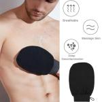 Exfoliating Bath Mitts for Smooth Skin - Black