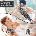 Anezus Exfoliating Back Scrubber and Gloves Set